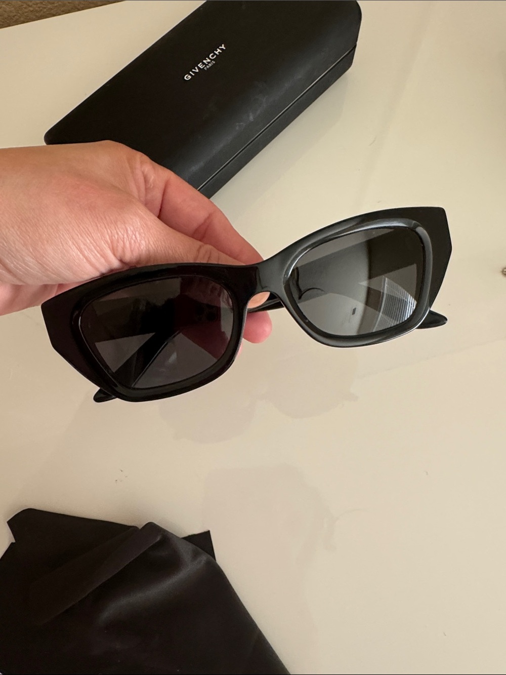 Givenchy Black Cat-Eye Sunglasses for Women